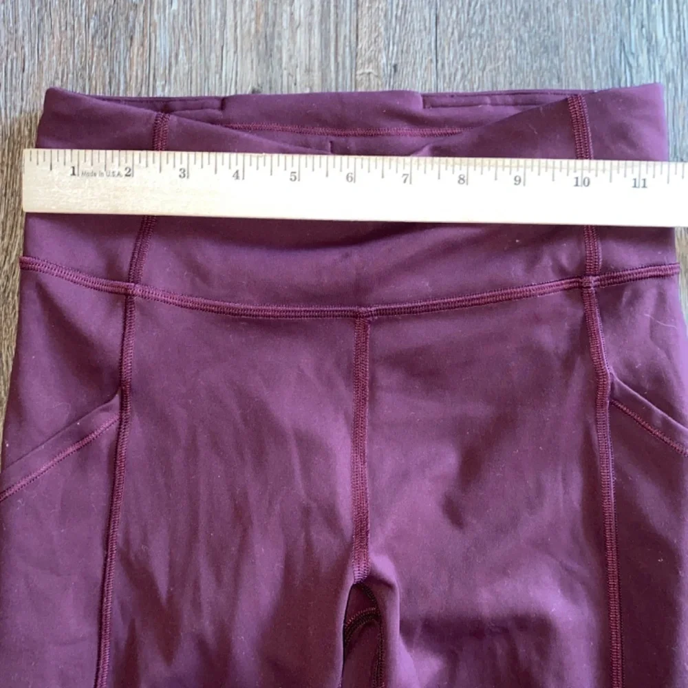 Lululemon Invigorate High Rise Tight 25” Burgundy Sz 4